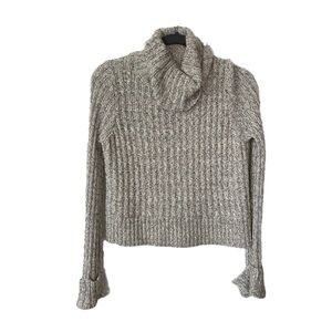 Free People Sweaters Free People Crop Cowl Neck Marled Sweater Small petite